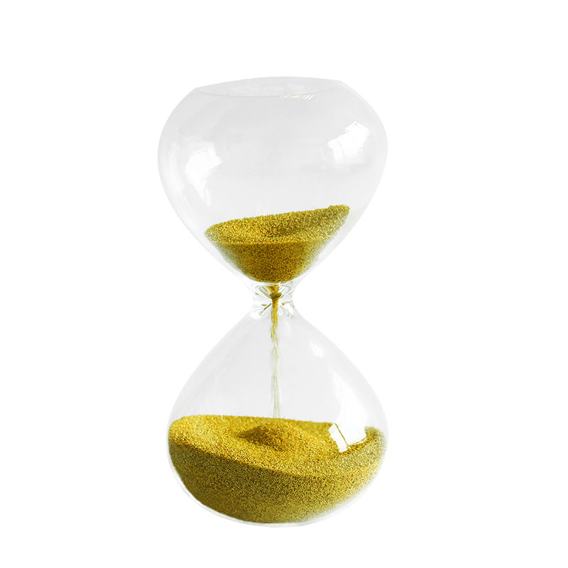 Оптовая продажа небольшой 3 минуты золотой песок кварцевый песок таймер для подарков