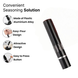 New Design Hot Selling Stainless Steel Mini One Handed Thumb Press Salt and Pepper Dry Spice <b>Mill</b>/Grinder Se Pepper Grinder - Product Image 3