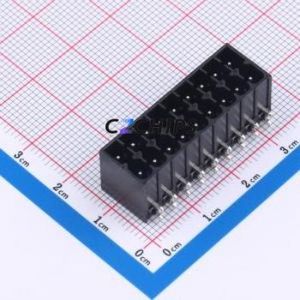 MX15EDGRHC-3.5-2*09P-BK01-Cu-A Plug-in Terminal Block Bent Lead Through Hole,P=3.5mm Board-to-Board / Socket - Closed 2x9P 3.5mm - Product Image 1