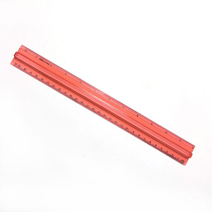 Regla de Avión de Plástico Transparente Multicolor de 30 cm (12 Pulgadas) con Logotipo Personalizado, Multifuncional, Recta, con Asa, para Niños Escolares - Product Image 3