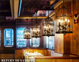 Top lampe suspendue Vintage rétro suspendu <span class=keywords><strong>cage</strong></span> fer luxe rustique moderne <span class=keywords><strong>escalier</strong></span> grand cristal goutte oiseau <span class=keywords><strong>cage</strong></span> <span class=keywords><strong>lustre</strong></span> - Product Image 6