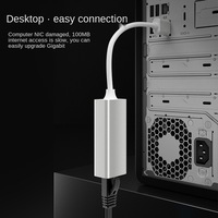 Adaptateur Ethernet USB 3.0 vers RJ45 sans pilote 1000 Mbps pour Nintendo Switch, ordinateur portable, PC, MacBook, Windows, MacOS, Linux