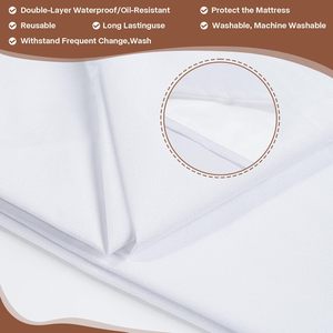 Lenzuola Impermeabili per Massaggi con Foro per il Viso, Copertura Riutilizzabile Antimacchia per Lettini da Massaggio e Trattamenti Spa - Product Image 5