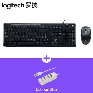 ชุดคีย์บอร์ดและเมาส์แบบมีสาย <span class=keywords><strong>MK200</strong></span> สำหรับคอมพิวเตอร์ตั้งโต๊ะ USB มัลติมีเดีย เกมมิ่ง ออฟฟิศ - Product Image 5