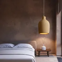 Luminaire suspendu Wabi Sabi d'esthétique orientale, taille moyenne, pour îlot de cuisine, lustre esthétique Wabi Sabi pour la décoration intérieure