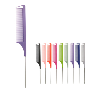 Plastic Anti Static Hair Parting Carbon Fiber Comb Rat Tail Comb Barber Comb Wholesale