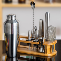 Kit de cocktail Martini, outils de bar en acier inoxydable, ensemble de shakers à cocktails, ensemble de mélangeurs à cocktails