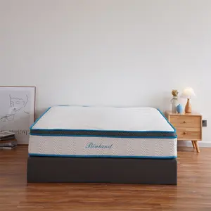 Matelas personnalisé en mousse orthopédique de mode Matelas enroulable King Size de bonne qualité Matelas à ressorts bon marché