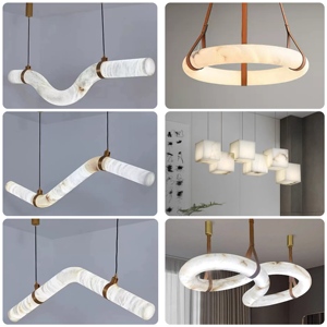 Modern Luxury Marble Pendant <strong>Light</strong> Creative Bar Counter <strong>Dining</strong> Room Bedroom Chandelier for Living Room &amp; Home/Villa Lighting - Product Image 2
