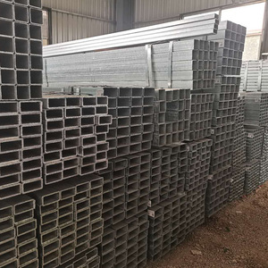Tubo cuadrado galvanizado Tubular 100x50 150x150 Tubo de acero Tubos rectangulares de acero galvanizado por inmersión en caliente - Product Image 5
