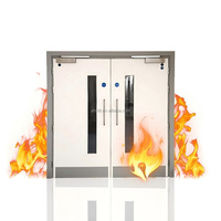 Porte coupe-feu en acier moderne de haute qualité, résistante aux rayures, anti-fumée et hermétique, plusieurs styles pour les écoles et les hôtels