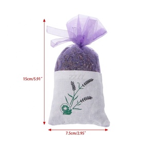 Sachets vides en gaze de coton-Ramie violet, 50 pièces, <span class=keywords><strong>Sachet</strong></span> <span class=keywords><strong>pour</strong></span> épices et herbes à la <span class=keywords><strong>lavande</strong></span> - Product Image 4