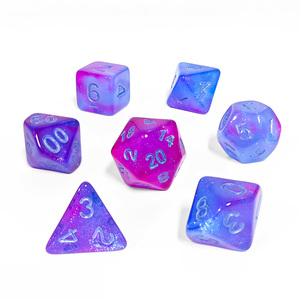 Prix <span class=keywords><strong>de</strong></span> gros Paillettes Violet <span class=keywords><strong>et</strong></span> Bleu Mélange Couleur Aurora <span class=keywords><strong>Jeu</strong></span> <span class=keywords><strong>de</strong></span> dés avec coin rond pour <span class=keywords><strong>Donjons</strong></span> <span class=keywords><strong>et</strong></span> <span class=keywords><strong>Dragons</strong></span> Jeux Jouets - Product Image 5