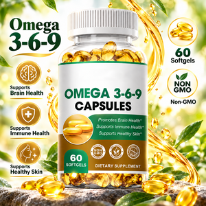 Hoogwaardige OEM/ODM Private Label Natuurlijke <span class=keywords><strong>Omega</strong></span> <span class=keywords><strong>3</strong></span> Softgels Vegan Capsules Voedingssupplementen Visolie <span class=keywords><strong>Omega</strong></span> <span class=keywords><strong>3</strong></span> <span class=keywords><strong>6</strong></span> <span class=keywords><strong>9</strong></span> Softgels Halal - Product Image 2