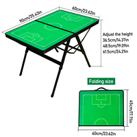 Tableau tactique d'entraînement de football, inscriptible et effaçable, pliable et portable, pour la stratégie d'entraînement de football