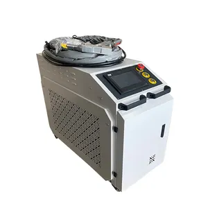 Continuous clean paint rust stone oil laser cleaning welding cutting machine for steel aluminum mold cleaning