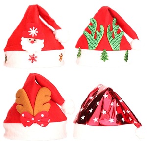 Nouvel an doux en peluche épais rouge blanc casquette <span class=keywords><strong>de</strong></span> père noël <span class=keywords><strong>pas</strong></span> <span class=keywords><strong>cher</strong></span> Promotion chapeau <span class=keywords><strong>de</strong></span> noël pour adultes et enfants chapeau <span class=keywords><strong>de</strong></span> noël - Product Image 4