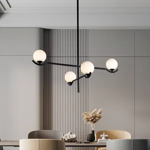 New Design Residential Decoration Coffee Shop Office Home Glass Ball LED Chandelier Pendant Light