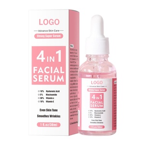 Suero Facial Orgánico de la Mejor Calidad OEM para el Cuidado de la Piel, Unifica el Tono de la Piel, Suaviza las Arrugas, Suero Facial 4 en 1 - Product Image 1