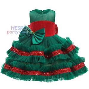 Vestidos de Encaje para Niñas, para Fiestas, Bodas, Navidad, al por Mayor, HP KGCD-010 - Product Image 1