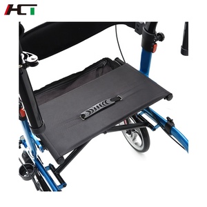 Dispositivo Médico estable para el <span class=keywords><strong>cuidado</strong></span> del hogar, andador vertical plegable ligero <span class=keywords><strong>y</strong></span> portátil con asiento, gran oferta - Product Image 3