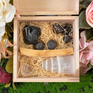 Juego <span class=keywords><strong>de</strong></span> cristales curativos <span class=keywords><strong>de</strong></span> siete chakras al por mayor, piedras naturales crudas con caja para meditación y fines decorativos - Product Image 4