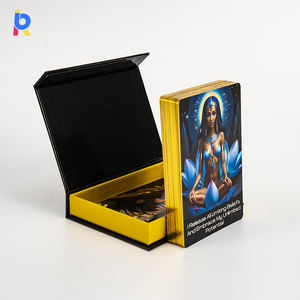 Cartes de tarot personnalisées avec guide d'or doré/argenté, impression et emballage de 78 pages, jeu de tarot <span class=keywords><strong>oracle</strong></span> - Product Image 4