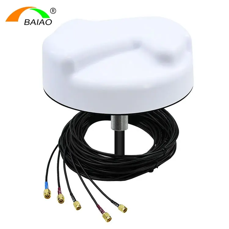 Antena Kombo komunikasi seluler, Kustom 5 dalam 1 Luar Ruangan 4G LTE 5G Wifi GPS GNSS HDTV antena MIMO seluler