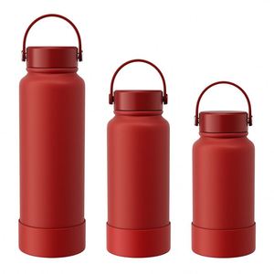 Botella de Agua Deportiva Personalizada de Acero Inoxidable con Aislamiento al Vacío, 650 ml, 1000 ml, 1200 ml, con Asa y Base de Silicona - Product Image 3