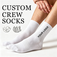 Chaussettes mi-mollet personnalisées avec logo de marque, livraison rapide, conception gratuite, couleur et emballage personnalisés, chaussettes en coton tendance pour le quotidien, vente en gros
