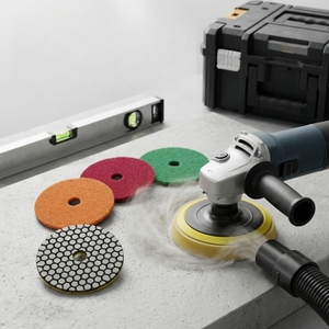 Disco de Desbaste Flexível de Resina 100mm Grão 50-3000 para Uso a Seco/Úmido, Almofada de Polimento Diamantada em Colmeia de 4 polegadas OEM para Granito e Mármore - Product Image 5