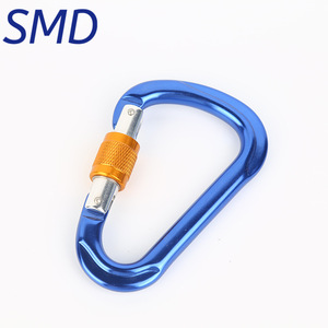 Mosquetón de aluminio SMD de 24KN con cierre de seguridad para escalada y montañismo, uso en exteriores. - Product Image 5