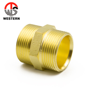 Phổ sử dụng 1/8 "đến 2" NPT nam <span class=keywords><strong>Threaded</strong></span> Brass lục giác núm vú Ống phù hợp - Product Image 3