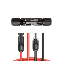 Câble solaire avec isolation en PVC et gaine en caoutchouc, avec connecteur rapide pour système photovoltaïque domestique distribué