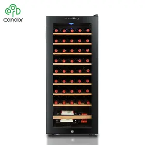 Zhongshan Candor 45 Flaschen Single Zone elektronische schwarze Fall benutzer definierte Kompressor Builtin Wein kühler