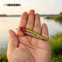 Nouvel Arrivage Hessen 8g 12g 16g 20g Leurres d'Appât Artificiels Rigides Flottants Popper Wobblers pour la Pêche au Brochet et au Luciole