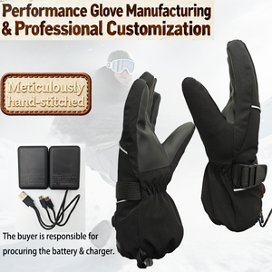 ถุงมือสกีฤดูหนาว ให้ความร้อนในตัว กันน้ำ กันลม ปิดด้วยเชือกผูก ใช้งานหน้าจอสัมผัสได้ เหมาะสำหรับทุกเพศ โพลีเอสเตอร์/PU สำหรับ - Product Image 3