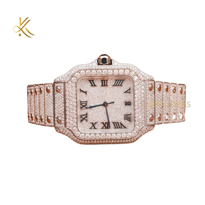 นาฬิกาเพชรมอยส์ซอไนท์ระดับพรีเมี่ยมพร้อมคุณสมบัติกันน้ำและการฝังเพชรเหมาะสำหรับการเดินทางไปปาร์ตี้และสวมใส่ในชีวิตประจำวัน - Product Image 6