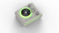 Haut-parleur de style vinyle rétro 10W avec lumière ambiante RGB, TWS, USB, TF, AUX, 2500mAh, décoration de bureau vintage, haut-parleur cadeau
