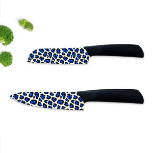 Couteau de chef premium, 2 ensembles, lame en céramique, manche en plastique, survie en plein air, préparation aux situations d'urgence, durable, vente chaude, livraison rapide - Product Image 1