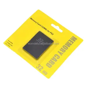 Kartu memori untuk Playstation 2, konsol Video Game 8mb 32mb 64mb 128mb SD menyimpan Data modul stik kartu memori untuk PS2