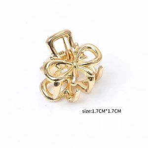 Оптовые маленькие заколки-крабики для волос для девочек, милые заколки-зажимы в форме акулы, геометрические металлические заколки-крабики для женщин - Product Image 5