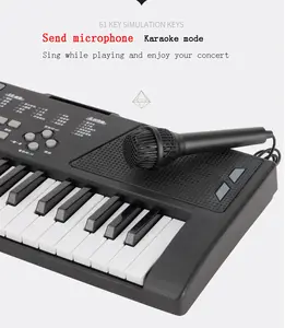 Instrumentos de teclado, Piano escolar de alta calidad, 61 teclas, venta al por mayor