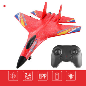 Avión de Control Remoto EPP <span class=keywords><strong>Su</strong></span> <span class=keywords><strong>27</strong></span>, Modelo de Avión Planeador de Espuma para Principiantes con Giroscopio, Luz Nocturna, Avión de Combate a Control Remoto - Product Image 5