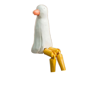 Handmade Estilo Europeu Long-Legged Gaivota Simples Doce Pequeno Artesanato De Madeira para Móveis Desktop Wall Signs Caixas De Madeira - Product Image 1