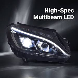Faros Delanteros LED Originales Usados para <span class=keywords><strong>Mercedes</strong></span> <span class=keywords><strong>Clase</strong></span> <span class=keywords><strong>C</strong></span> W205 C205 Pre-LCI 2015-2018, Luz Delantera para Automóvil, Faro OEM - Product Image 2