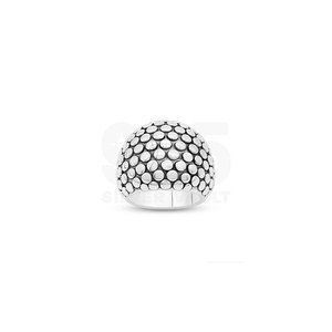 Finesse Class Modern Architectural Aesthetic <b>Domed</b> Raised Dot <b>Ring</b> 925 Sterling Silver Made Jewellery - Product Image 1