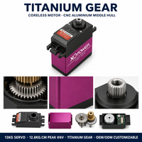 Servo Gear Titanium XQ-POWER XQ-RS413 13KG 180 Derajat Tahan Air 56g Digital Pan Tilt Lengan Robot RC Boat 6V