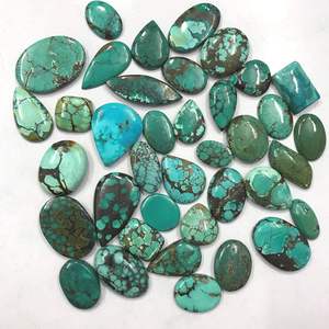 Piedras Preciosas de Turquesa Tibetana Natural de 50 Quilates, Formas Mixtas para Joyería, Piedras Sueltas para DIY, Suministro de Piedras Curativas - Product Image 2