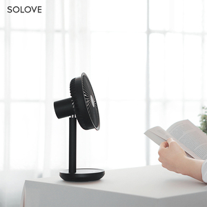 Ventilateur portable SOLOVE F5 pour l'extérieur, rechargeable par USB, multifonction, petit ventilateur de table pour usage domestique, contrôle numérique, en plastique - Product Image 3